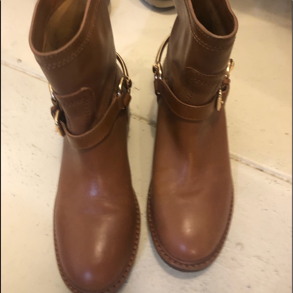 Coach Moto boots like new come with coach sack